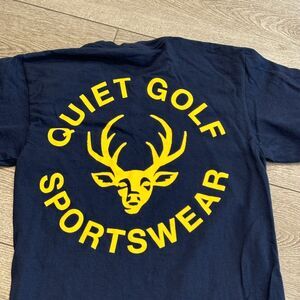 Quiet Golf Club Shirt Mens Size Small Blue Preppy Golf
